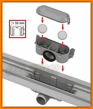 ЛИНЕЙНЫЙ СЛИВ 65 см с решеткой APZ9-650M AlcaPLAST