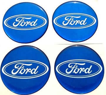 NAKLEJKI NA KOŁPAKI DEKIELKI FELGI FORD 50 MM