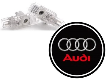 ŚWIATŁA LED POWITALNE LOGO AUDI PROJEKTOR CREE MAX