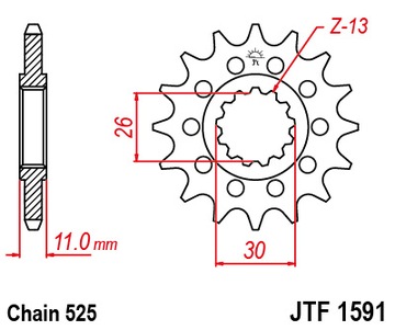 Комплект привода ЦЕПЬ ПРИВОДНОЙ ЗВЕЗДОЧКИ СДЕЛАЛА JT YAMAHA TDM 900 STRONG X-Ring!