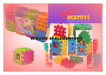 WIKUSIE Construction Blocks 48 пластин ELEM