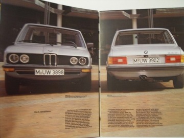 ПРОСПЕКТ 1980 каталог ПАПКА BMW 5 серии E12 525