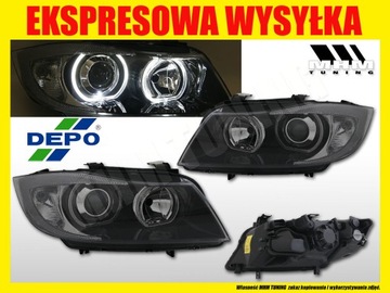 SVĚTLOMET SVĚTLO RINGY LED XENON LOOK BMW 3 E90 E91