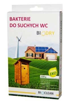 BIODRY bakterie do suchych WC latryn toalet 100 g