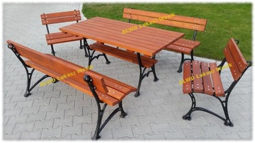 ROYAL SET 150см без подлокотника - садовая мебель CAST IRON LEGS