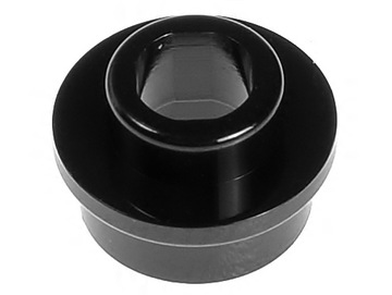 LEGO Płytka okrągła z otworem 1x1 85861 czarna - 2 szt.