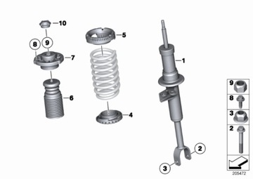 Шайба пружинная BMW F01 F06 F07 F10 F11 F12