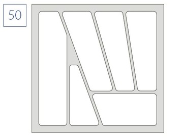 ВСТАВКА ДЛЯ СТОЛОВЫХ ПРИБОРОВ ДЛЯ ЯЩИКА 50 VERSO