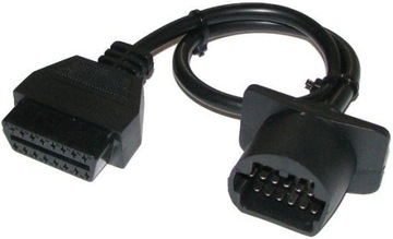 Przejściówka adapter Toyota 17 pin na OBDII 16pin