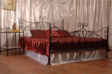 ŁÓŻKO Sypialniane z Metalu ERYKA 120X200 Glamour