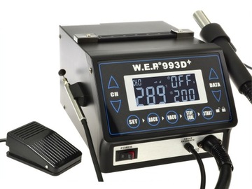 Stacja WEP 993D+ LCD pamięć ustawień x10 z TRYBAMI