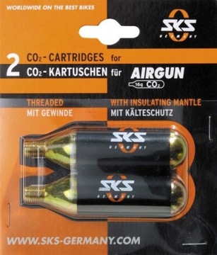 Naboje CO2 SKS z gwintem 2x16g do Airgun