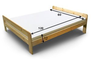 Prześcieradło FROTTE 60x120 wz. jasny różowy