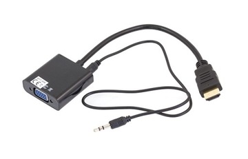 Адаптер SAVIO HDMI (M) — VGA (F) со звуком, CL-23/B