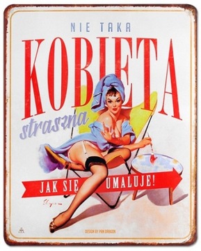 Tablica vintage metalowa tabliczka plakat napis