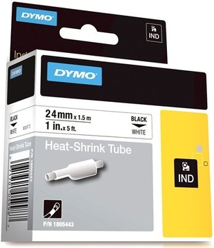 ТЕРМОУСАДОЧНАЯ ТРУБКА DYMO белая 24 мм x 1,5 м 1805443