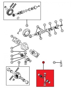 Спутниковые стойки Difra D30 Dana 30 Jeep XJ WJ, то есть 1991-2006 гг.