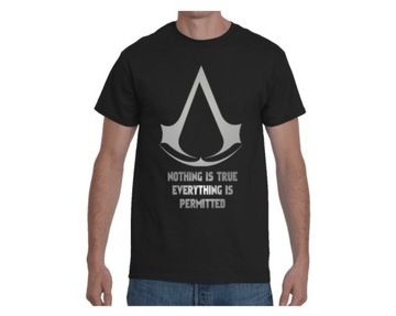 KOSZULKA T-SHIRT ASSASSIN'S CREED ASASYN TEKST L