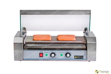 ZESTAW DO HOT-DOGÓW PODGRZEWACZ ROLKOWY + GRILL KONTAKTOWY + TOREBKI