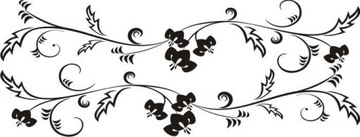Naklejka ścienna kwiaty motyle dekor Ornament 5