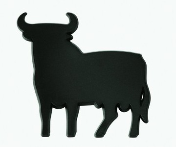 EMBLEMAT CHROM LOGO HISZPAŃSKI BYK BULL TORRO BLAC