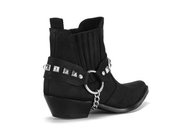 Женские мотоциклетные ковбойские сапоги K-612 Кожа 36-41