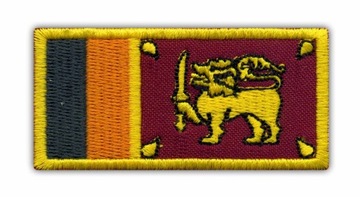 Sri Lanka Naszywka - Flaga Sri Lanki - HAFT