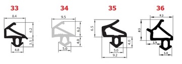 Уплотнители окон REHAU KR-10 ЧЕРНЫЕ