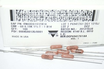 Rezystor Vishay/Dale RN60D 6,19 kom 2szt. (#2114)