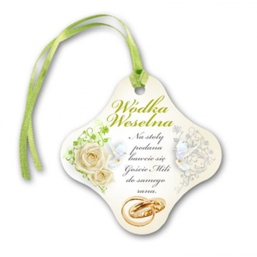 ZAWIESZKI na butelkę, Wódkę Weselną, ślub - ZA2