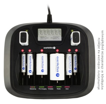 NC900U LCD CHARGER everActive R03/R6/R14/R20/9V
