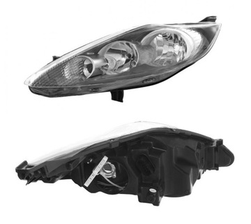 REFLEKTOR LAMPA FORD FIESTA MK7 08-13 CZARNY LEWY