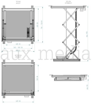 Подъемник для проектора AUX MEDIA Premium PLUS