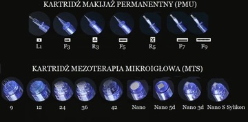 DR PEN A1 DERMAPEN MEZOTERAPIA + KARTRIDŻE 10 szt