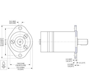 Монтажный фланец Sauer Danfoss 151G0211