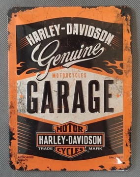 Вывеска HARLEY-DAVIDSON GARAGE, металлический лист