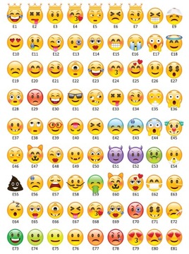 Маска EMOJI 25см x 25см ВОДОНЕПРОНИЦАЕМАЯ 80 рисунков -50%