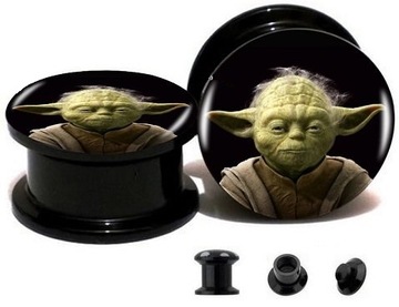 GWIEZDNE WOJNY TUNEL PLUG STAR WARS YODA 14 mm