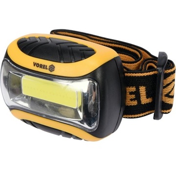 Latarka lampa czołowa czołówka COB LED 3W VOREL