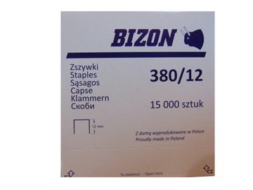 Zszywki tapicerskie Bizon Bea 380/12 15000szt