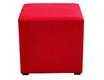 Pufa Kwadratowa 40x40 tkanina pluszowa plusz Casablanca różne kolory