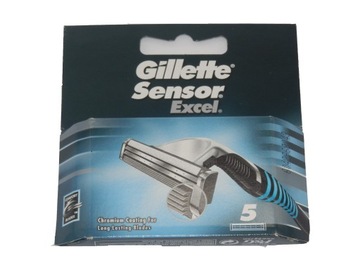 GILLETTE SENSOR EXCEL WKŁADY 100% oryginał 5szt