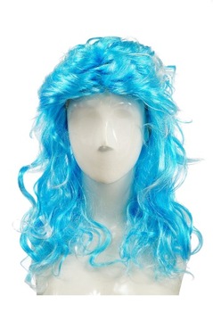 СИНИЙ ПАРИК, ДЛИННЫЕ ВКУРНЫЕ КУДРЫ E0126 EMAJ