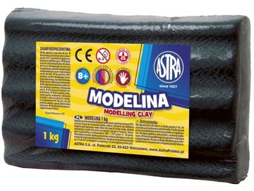 Modelina 1kg czarna Astra