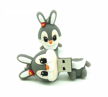 НАКОПИТЕЛЬ USB 64 ГБ GREY BUNNY RABBIT BUNNY