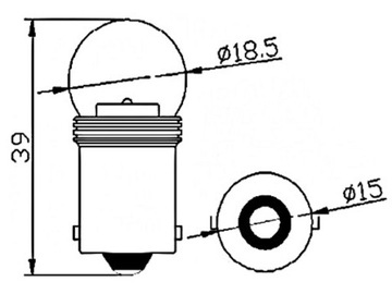 Светодиодная лампа Cree UHP P21W R10W Ba15s МОЩНАЯ 12 В 24 В