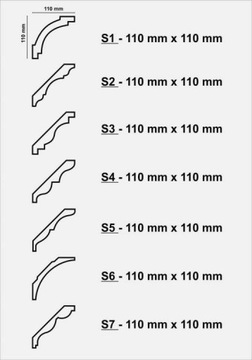 СТУДИЙНЫЕ ПОТОЛОЧНЫЕ ПОЛОСЫ ИЗ ПЕНОСТРОЕНИЯ 110x110