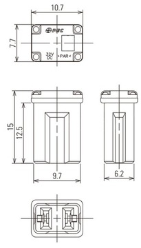 ЯПОНИЯ JAPVAL MICRO 10 FMA 25A ПРЕДОХРАНИТЕЛЬ