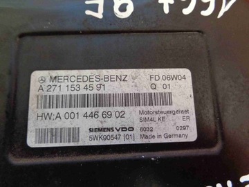 MERCEDES C W203 C180K 1.8 K 06 143KM sterownik silnika A2711534591
