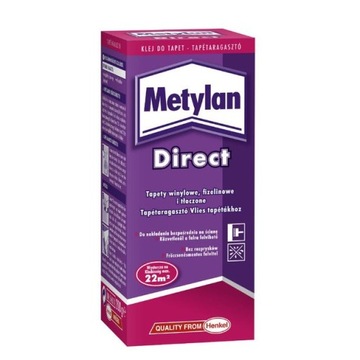 Клей METYLAN DIRECT для флизелиновых обоев, 4 рулона